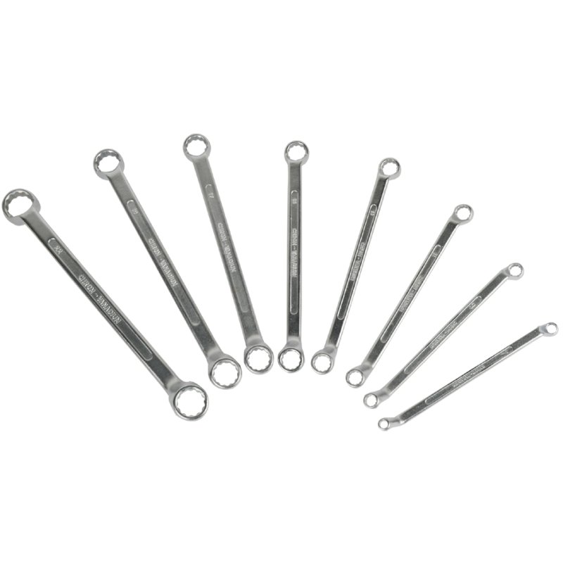 BRÜDER MANNESMANN GREEN LINE jeu de clés à anneau, 8 pièces, acier chrome-vanadium, 6-22 mm