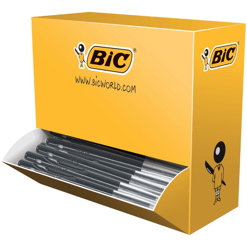 BIC drukbalpen M10 clic, blauw, 100 stuks