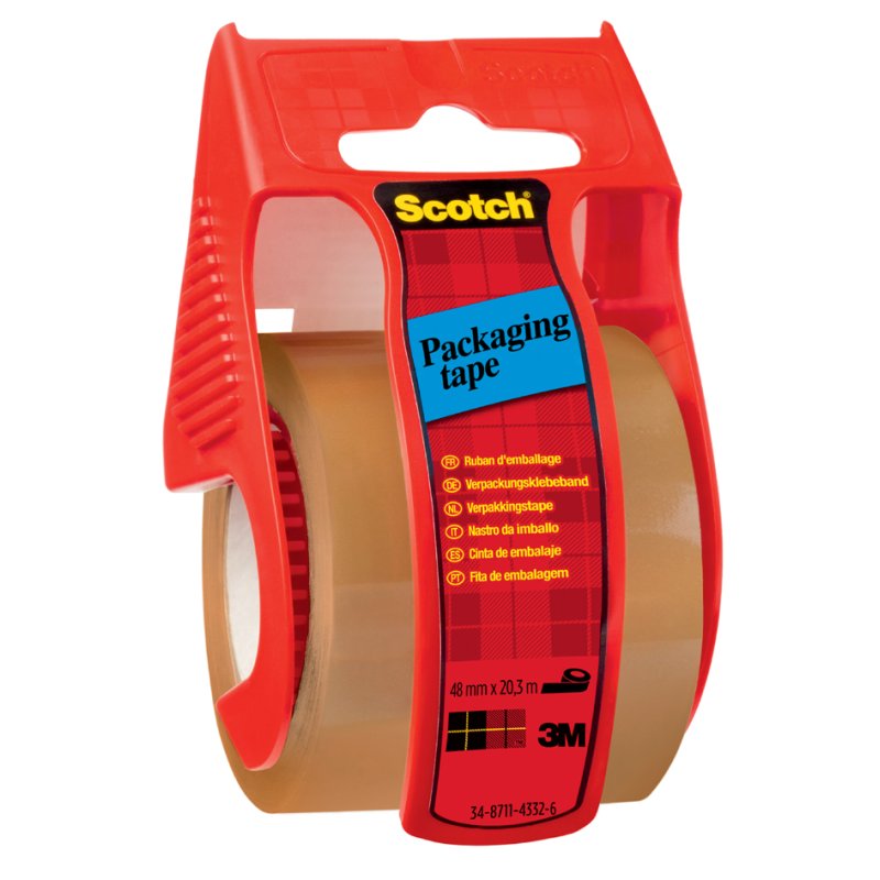Scotch ruban d'emballage Classic, marron, 50 mm × 20 m, incl. dérouleur