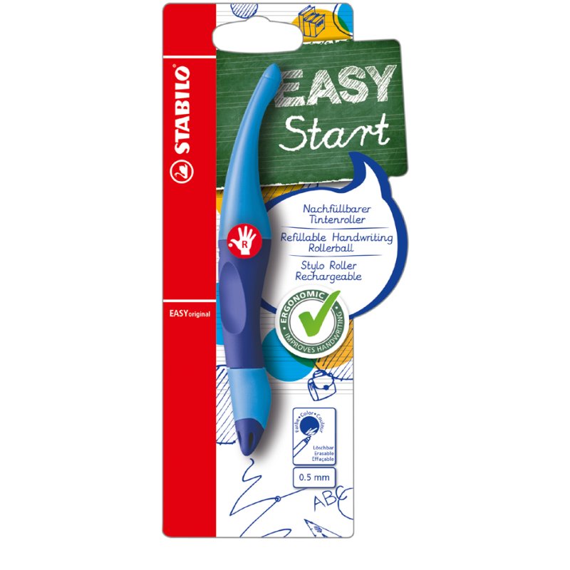STABILO roller EASYoriginal, droitiers, rose, 0,5 mm