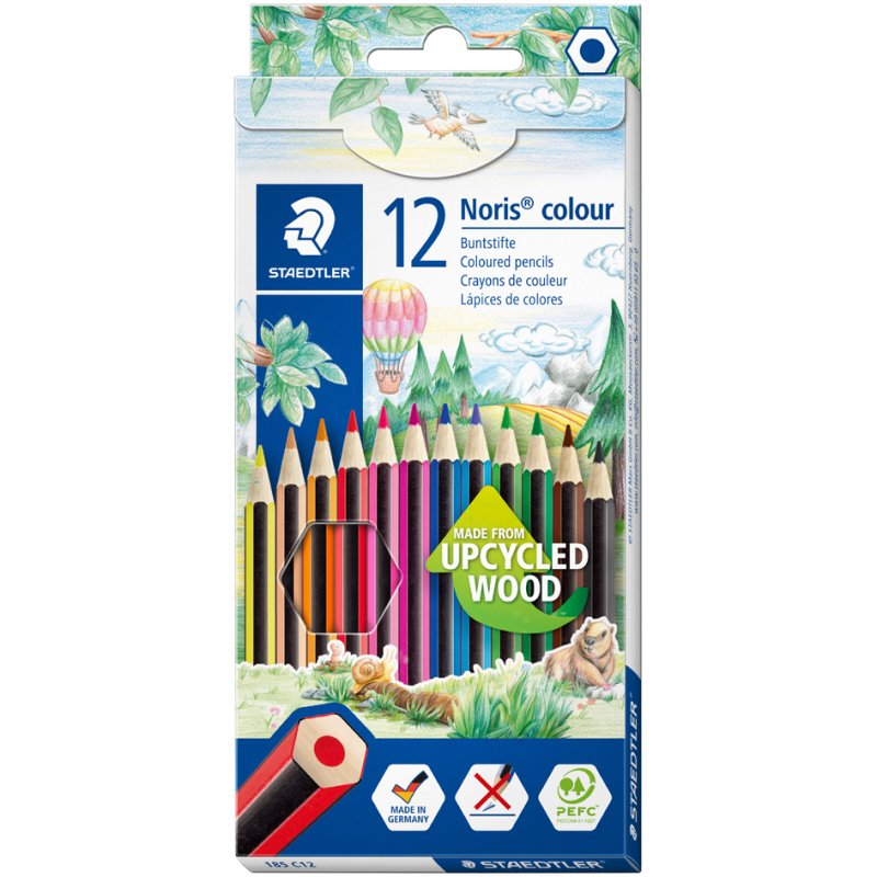 STAEDTLER Noris colour colouring pencils, hexagonal, 6 pieces