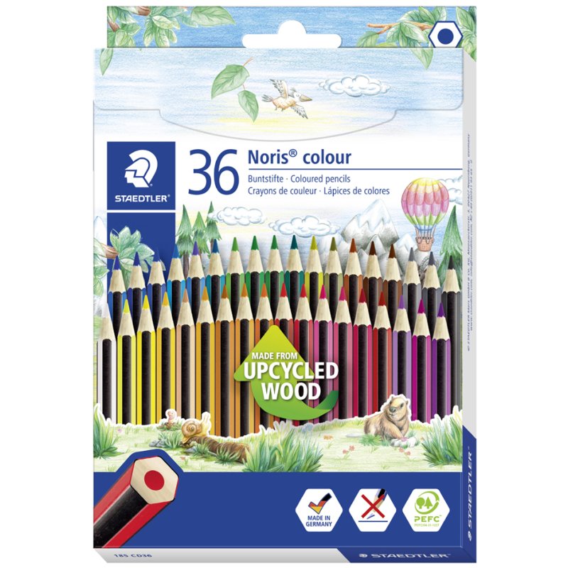 STAEDTLER Noris colour colouring pencils, hexagonal, 6 pieces