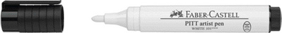 Faber-Castell PITT artist pen tuschestift, wit, brede penseelpunt