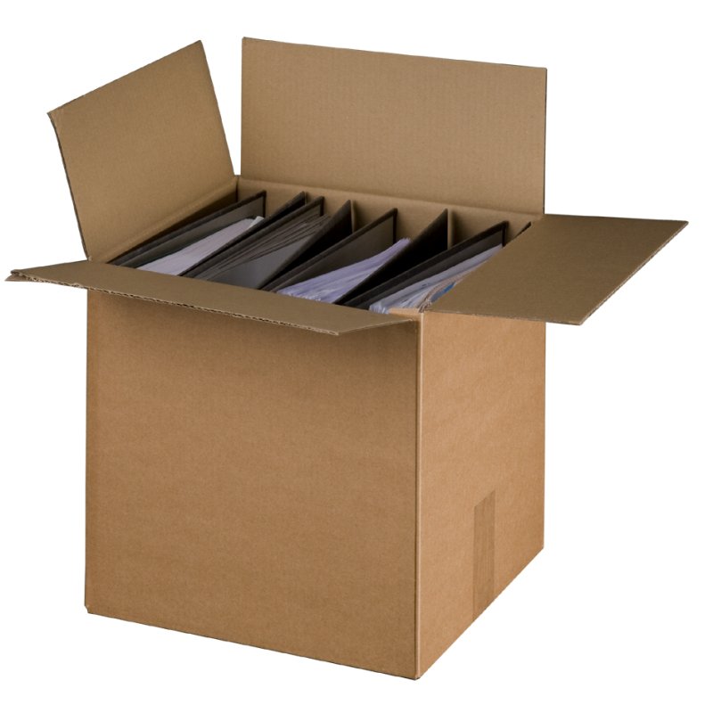 SMARTBOXPRO carton d'expédition pour classeurs, marron, 4-5 classeurs, 10 pièces
