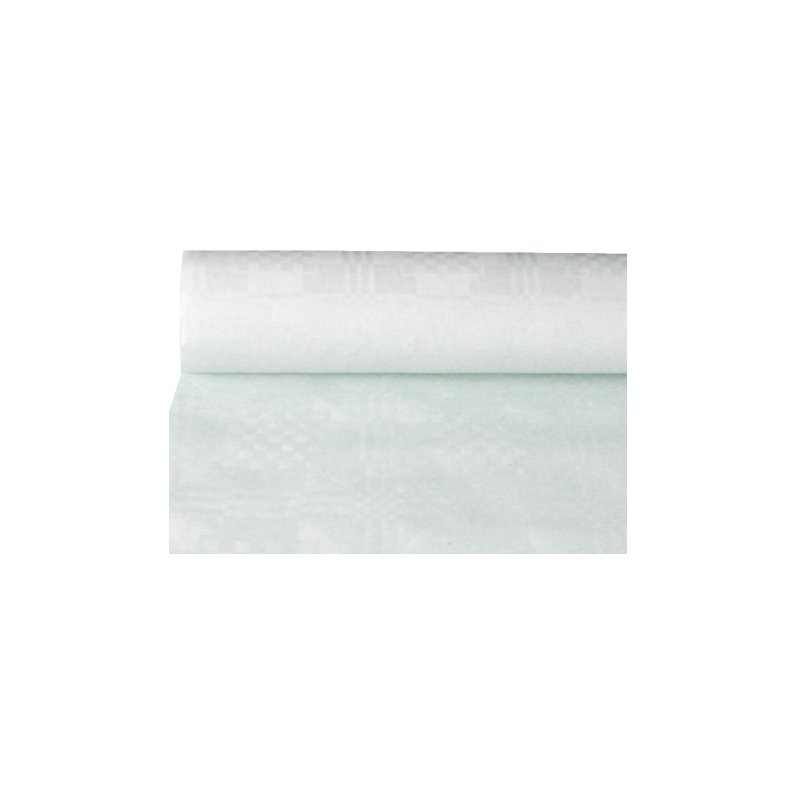 PAPSTAR nappe en damassé, 1,0 × 50 m, blanc, en rouleau
