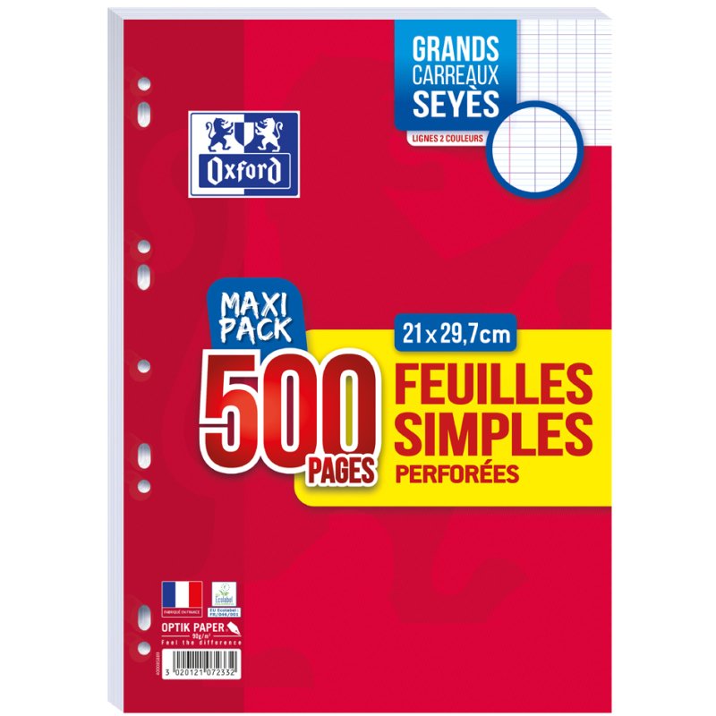 Oxford writing paper A4, white, 90 g, 500 sheets