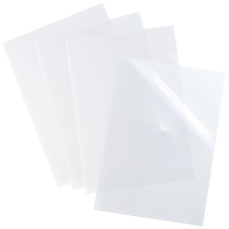 Oxford SHINE A4 insert folders, transparent, 0.12 mm, 100 pieces