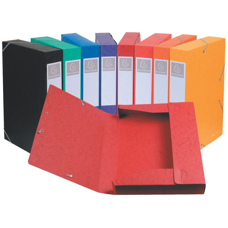 EXACOMPTA boîte de rangement Cartobox A4, rouge, 40 mm