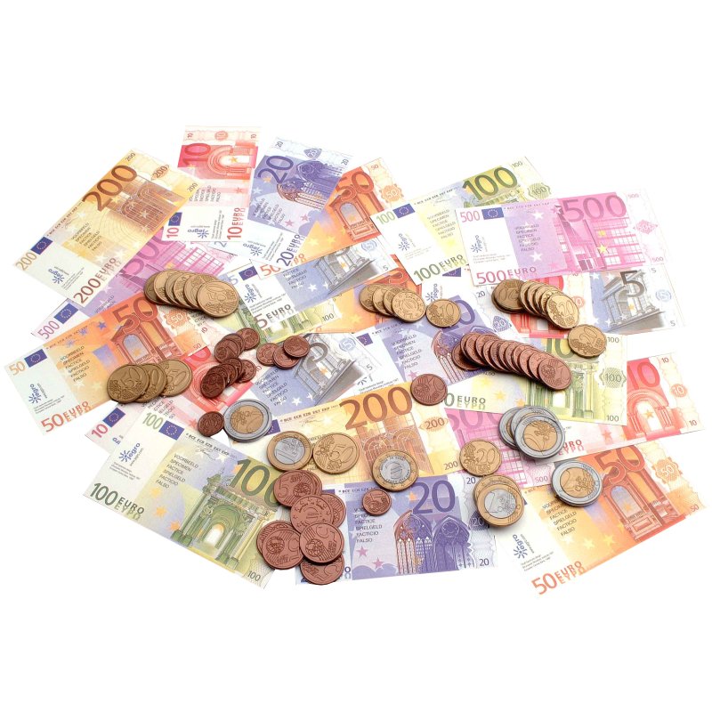Wonday ensemble argent de jeu, 65 billets de banque, 80 pièces