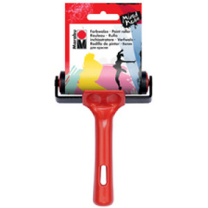 Marabu kleurrolverdeler, hardrubber, zwart/rood, 95 mm