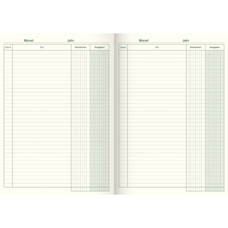 KÖNIG & EBHARDT cash book, blue, A4