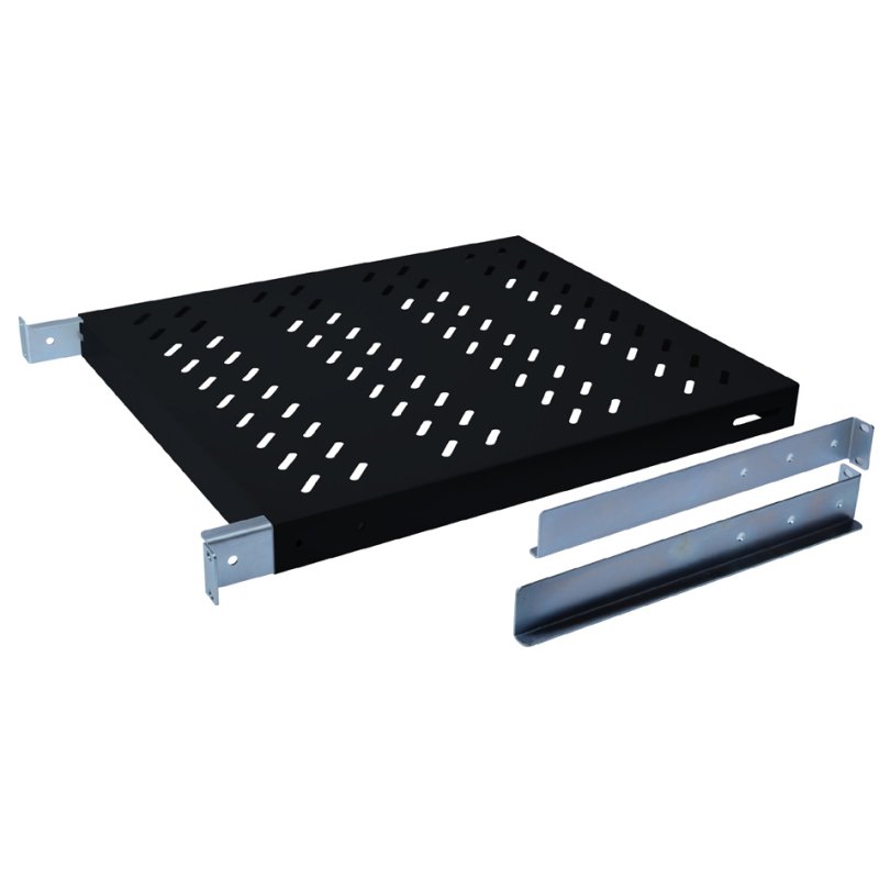 DIGITUS étagère de serveur 19", 1 unité de hauteur, 350 mm de profondeur, noir