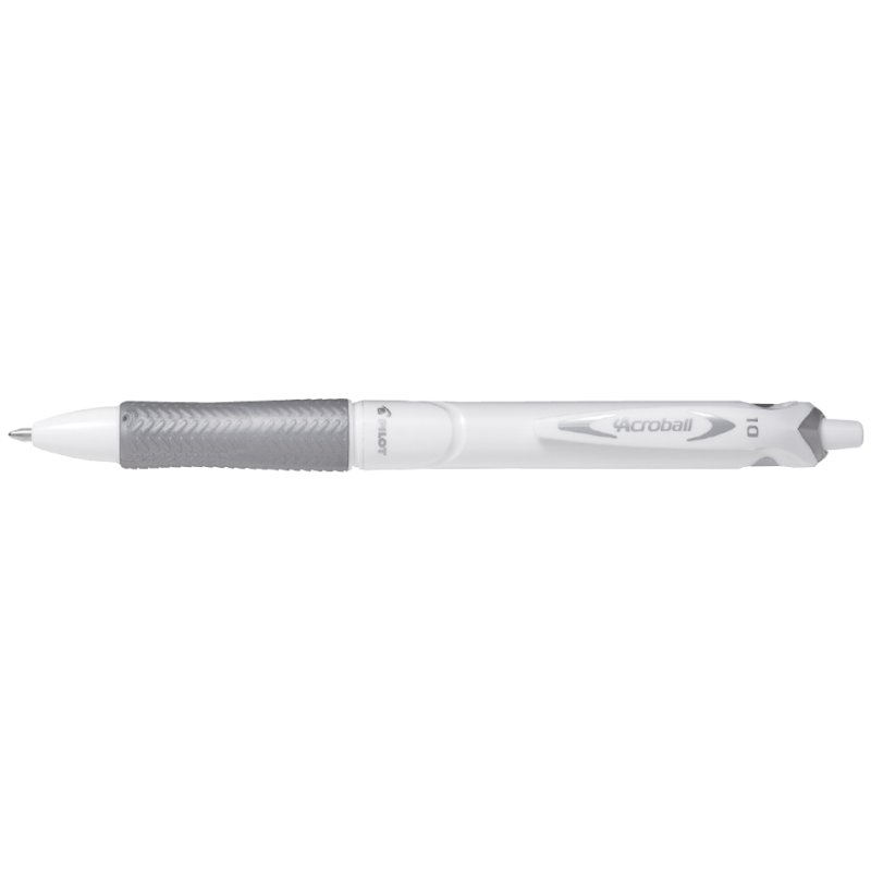 PILOT stylo ACROBALL PURE WHITE, bleu, blanc, 0,28 mm