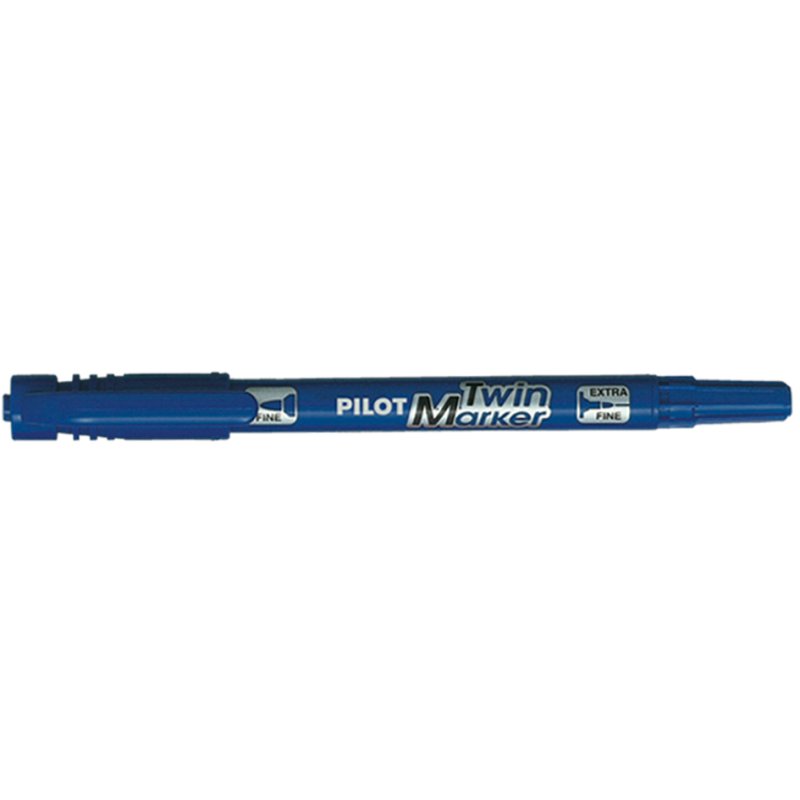 PILOT Twin Marker marqueur permanent, extra fin, rouge