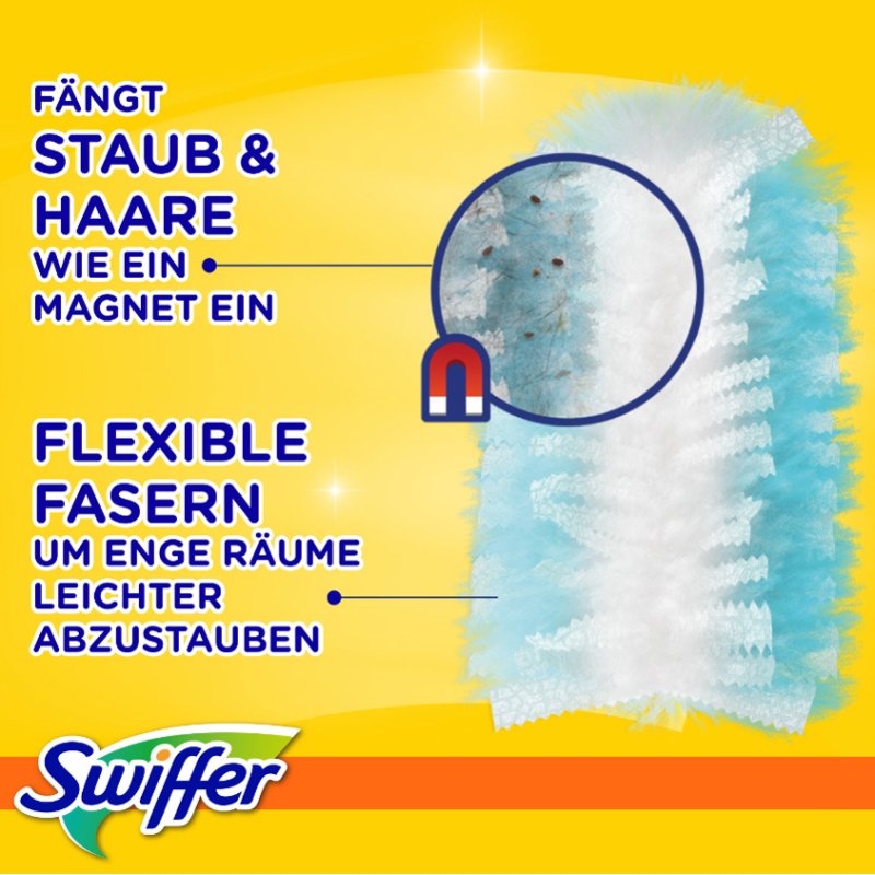 Swiffer Capteur de poussière lingettes, recharge, 4 pièces