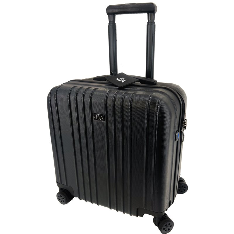 JSA reis- en werktrolley 2-in-1, zwart, ABS-kunststof, TSA-slot