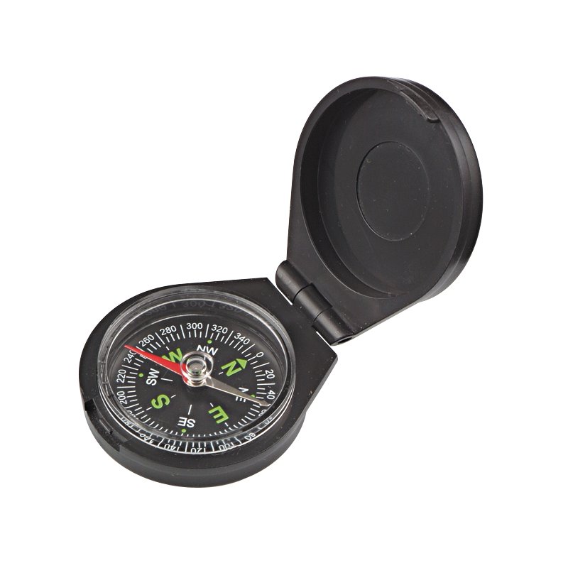 Wonday pocket compass with lid, plastic housing