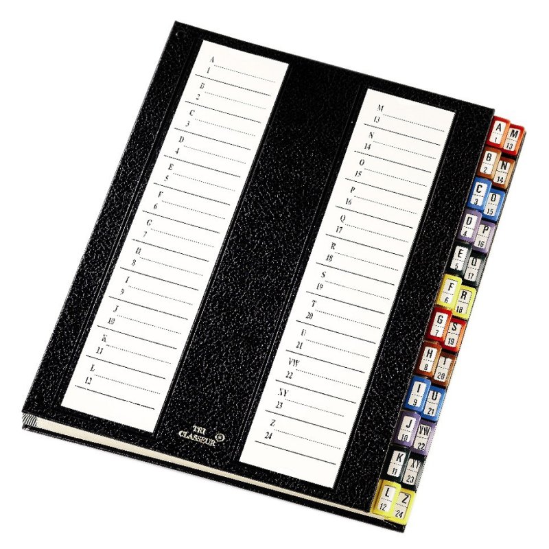 emey trieur A4, 24 compartiments, noir