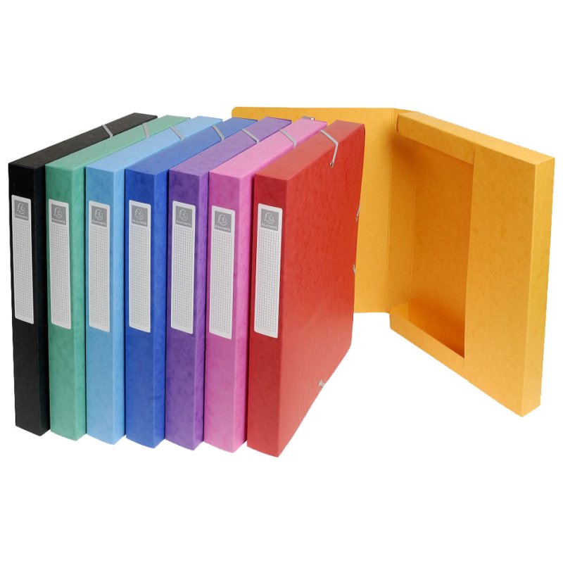 EXACOMPTA verzamelbox karton, 60 mm rugbreedte, blauw