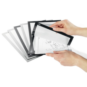 DURABLE magnetische kaderhouder DIN A4, zilver, 2 stuks