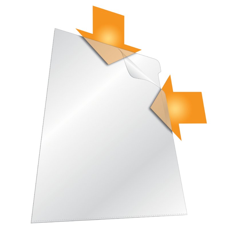 DURABLE porte-documents A4, transparent, 0,15 mm, 50 pièces