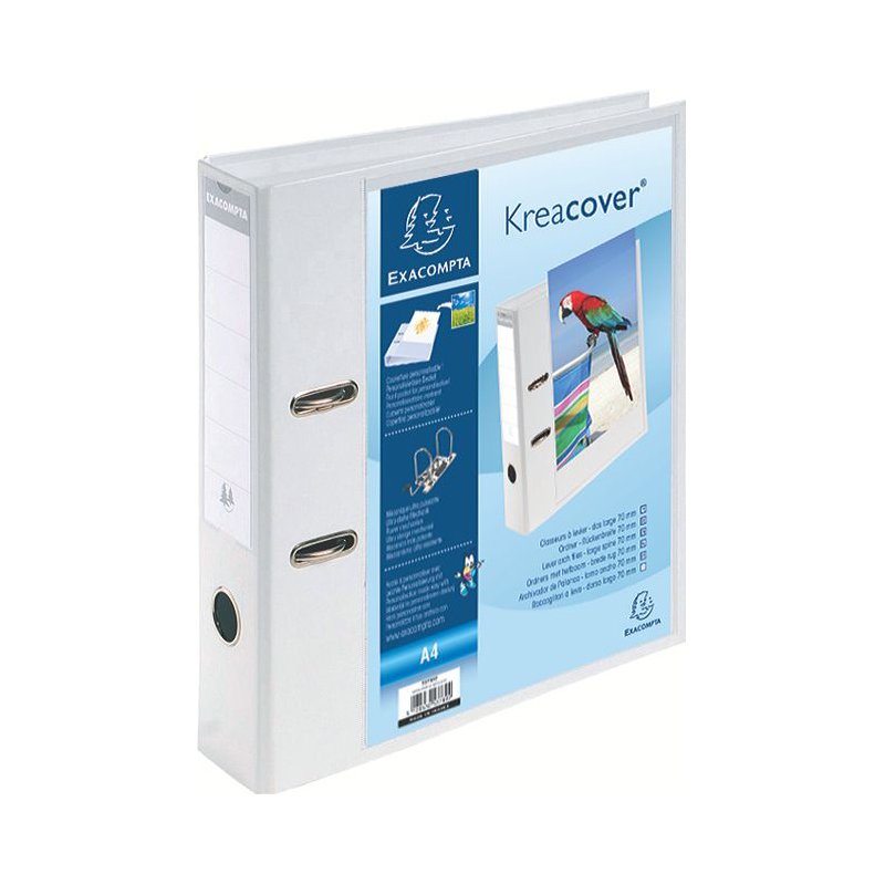 EXACOMPTA presentation folder, PVC, white, 70 mm