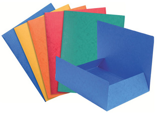 EXACOMPTA verzamelmap A4, blauw, karton 400 g/m²