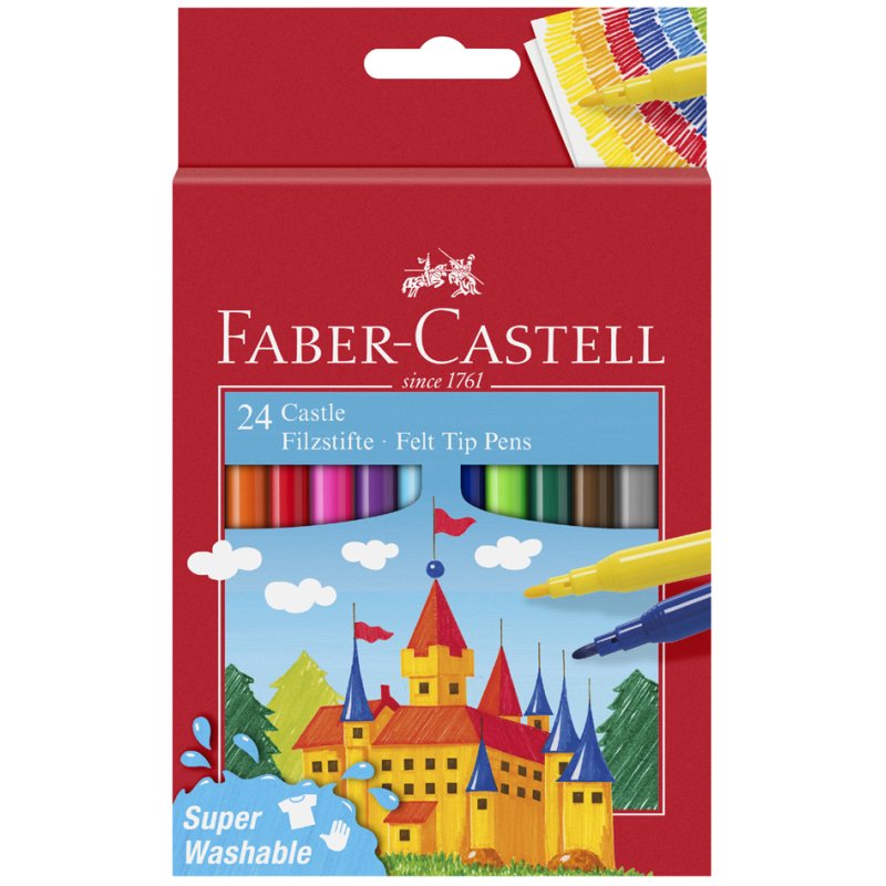 Faber-Castell stylos CASTLE, lavables, 3,0 mm, 50 pièces