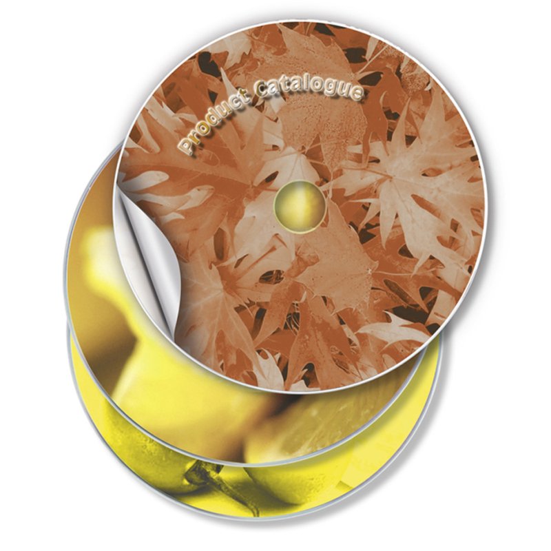 AVERY CD-etiketten, diameter 117 mm, hoogglanzend wit, 50 stuks