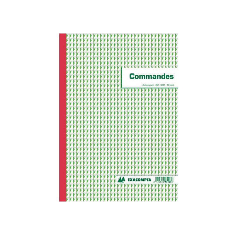 EXACOMPTA bloc de commande, triple, 297×210 mm, 50 feuilles