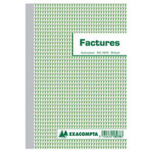 EXACOMPTA factuurblok autocopiant, 21 × 13,5 cm, 50 vellen