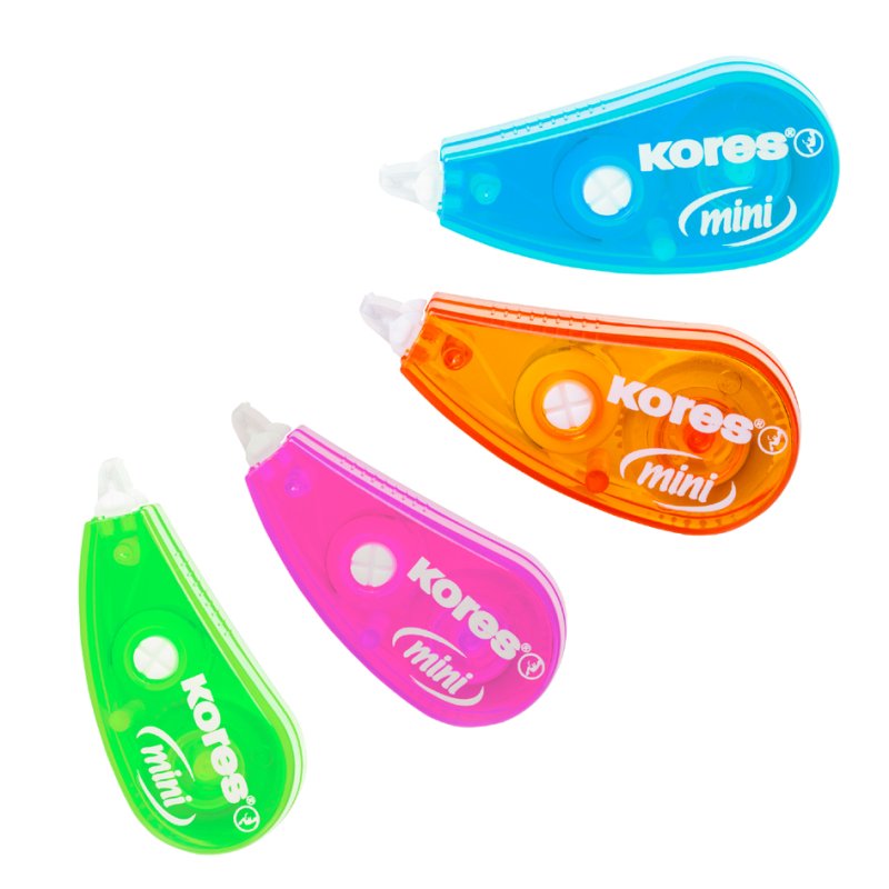 Kores Mini correctieroller wegwerp, 5 mm × 5 m, 2 stuks