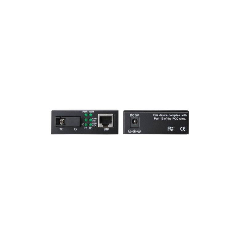 DIGITUS Gigabit Ethernet mediaconverter, RJ45/SC, singlemode, 20 km bereik