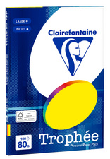 Clairefontaine multifunctioneel papier A4, pastelkleuren, 80 g/m², 100 vel