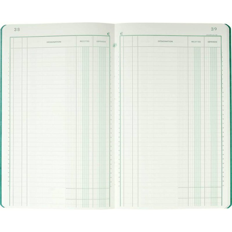 EXACOMPTA livre de caisse réglé, 320 × 195 mm, 80 pages