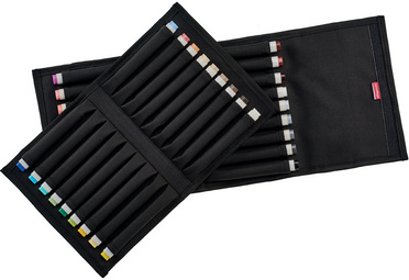 transotype senseBag etui, 36 stiften, zwart, 210×70×170 mm