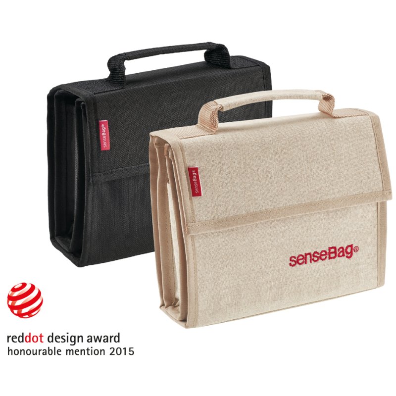transotype Wallet senseBag pennenetui, 36 stylos, naturel