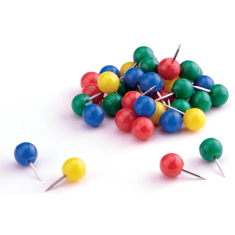 magnetoplan Épingles de marquage, bleu, 17 mm, 100 pièces