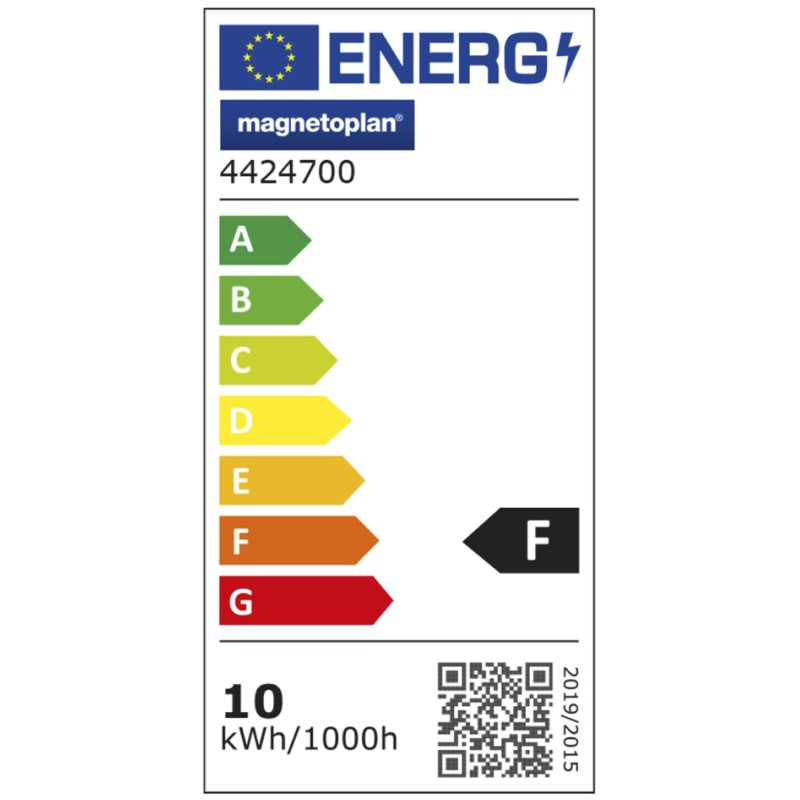 magnetoplan Lampe de bureau LED Strato, blanc, pliable, affichage numérique