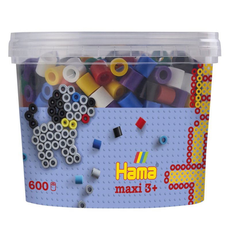 Hama kralenplank maximix, 10,0 mm, gemengde kleuren, 600 stuks