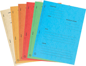 EXACOMPTA archiefdoosjes Voor/Tegen, turkoois, 250×320 mm, 25 stuks