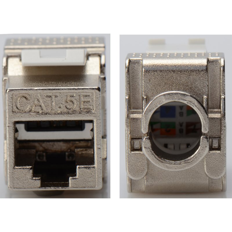 DIGITUS module keystonne Cat.5e, blindée, connecteur RJ45, gris
