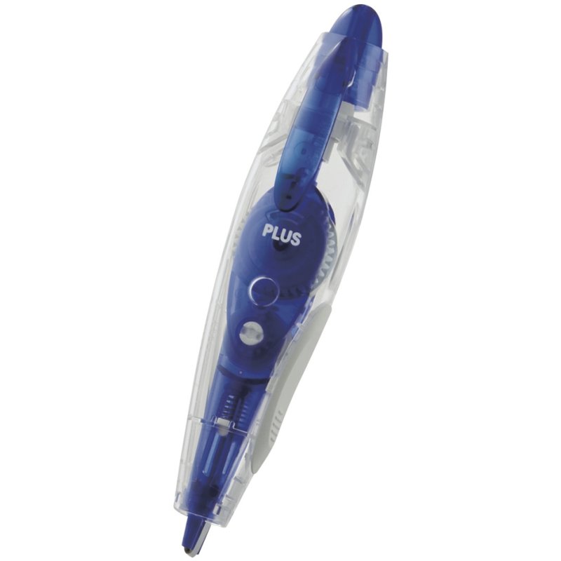 PLUS JAPAN correctieroller, wegwerp, blauw, 5 mm × 6 m