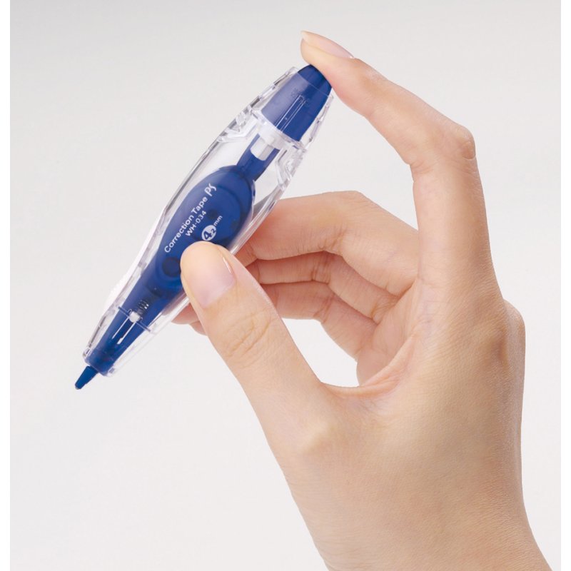PLUS JAPAN correctieroller, wegwerp, blauw, 5 mm × 6 m