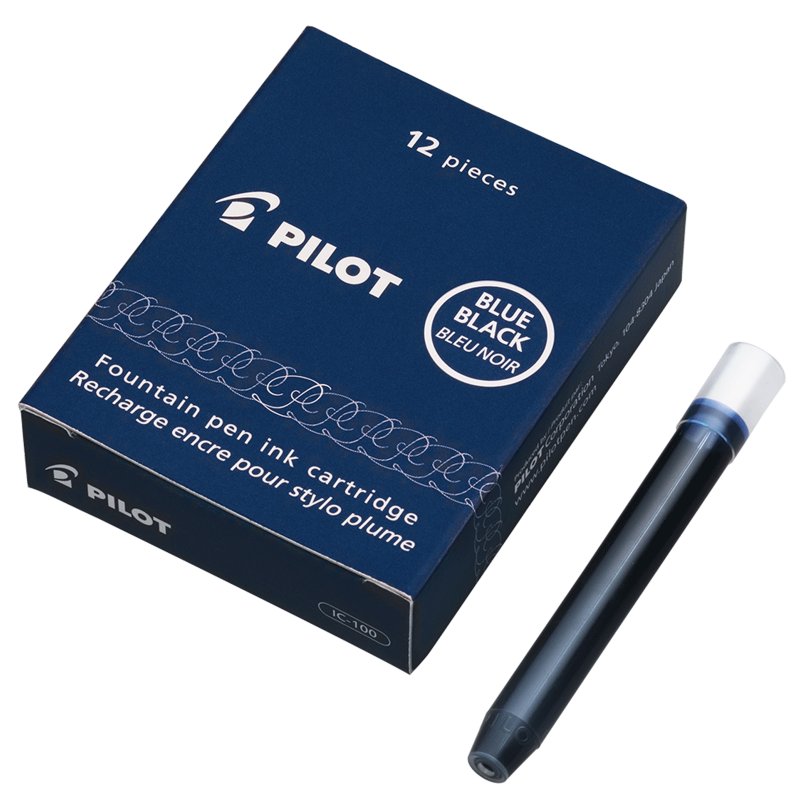 PILOT cartouches d'encre Namiki, bleu nuit, 12 pièces