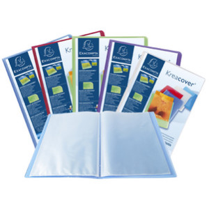 EXACOMPTA showalbum A4, blauw, 20 hoezen