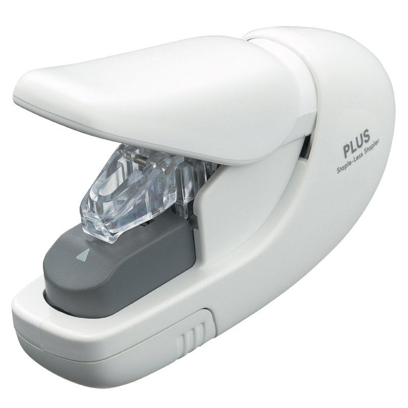 PLUS JAPAN nietmachine SL-106AB klammervrij, roze, tot 5 vel