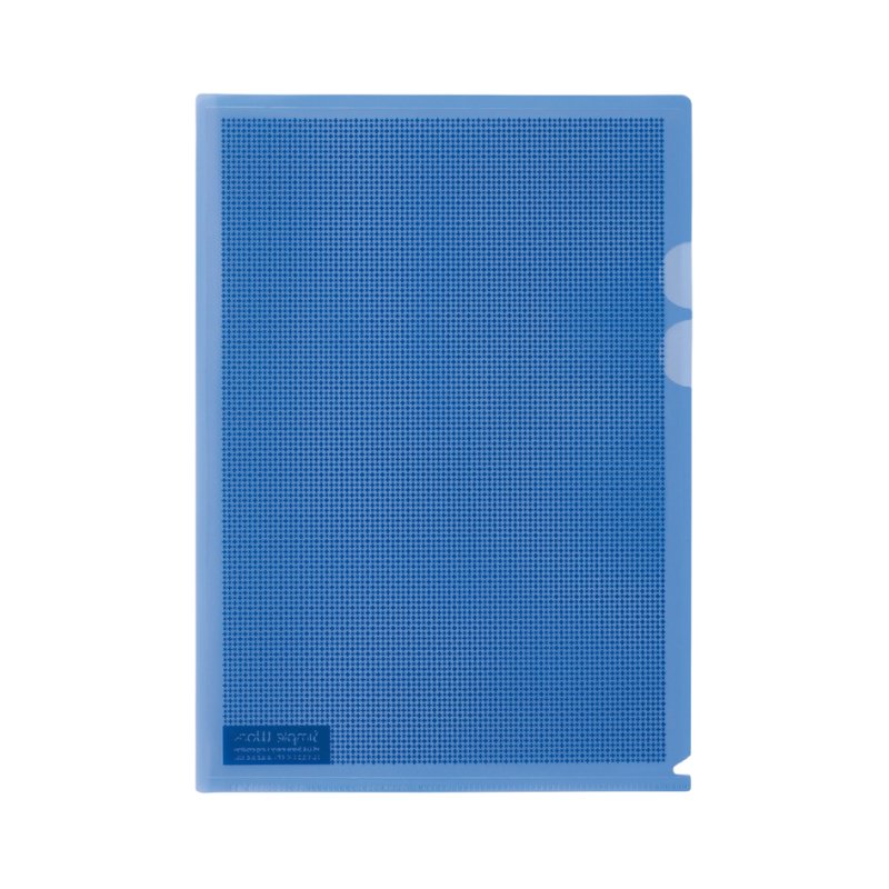 PLUS JAPAN privacy beschermhoezen A4, camouflagepatroon, blauw, 5 stuks