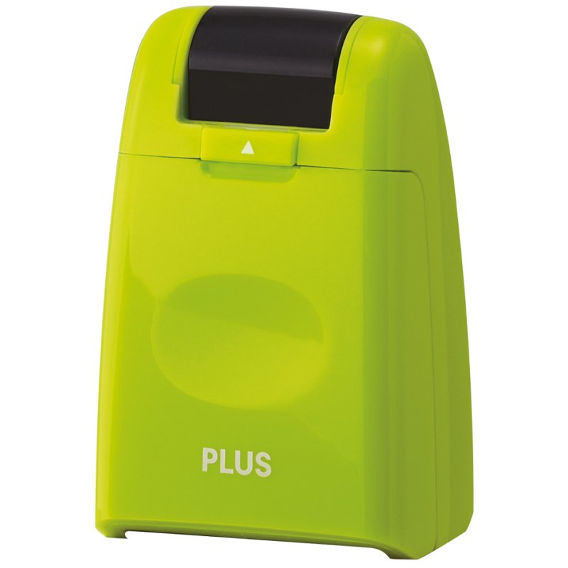 PLUS JAPAN privacy rolstempel, navulbaar, 26 mm, groen