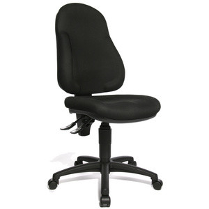Topstar bureaustoel Wellpoint 10 P, zwart, permanentkontact-mechaniek, 110 kg draagkracht